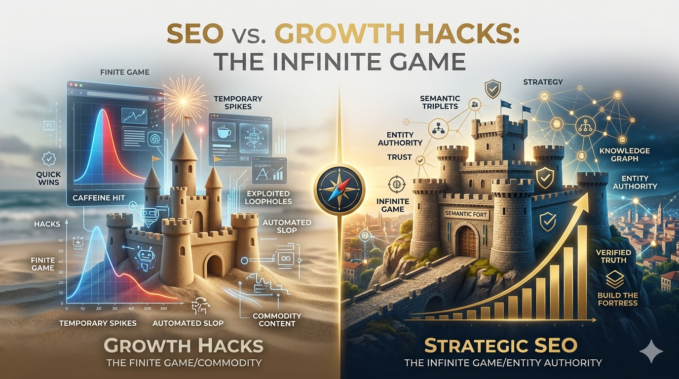 Infinite vs. Finite - The Future of Search Authority Diagram